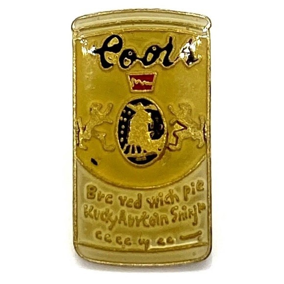 Vintage Coors Beer Can‎ Enamel Beer Pin Coors Lapel Pin Pinback Tie Tac Vest Pin - Picture 1 of 3